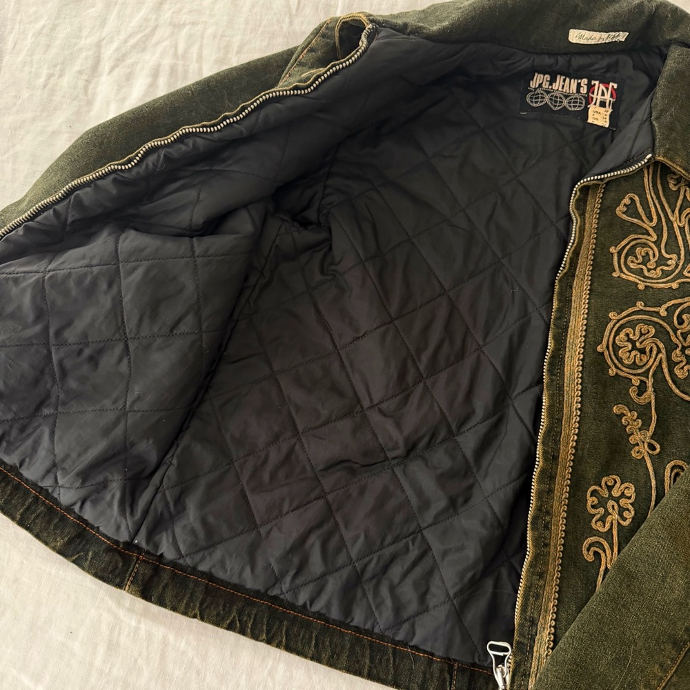 Jean Paul Gaultier Washed Embroidered Denim Jacket - Picture 5 of 8